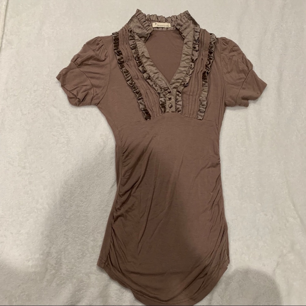 Twenty one brown shirt